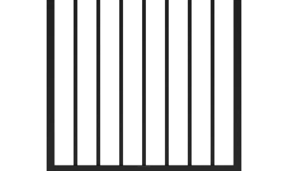 Balustrada z wypełnieniem pionowym Verti Line - Czarny Mat